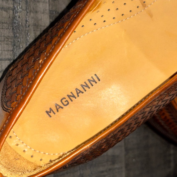 Magnanni woven leather tassel loafers Men's SZ12 - Picture 6 of 13